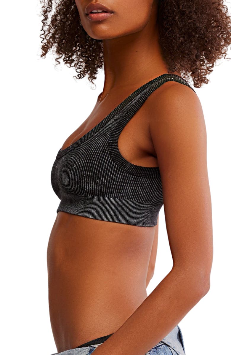 Free People Intimately FP Rib Bralette, Alternate, color, Black