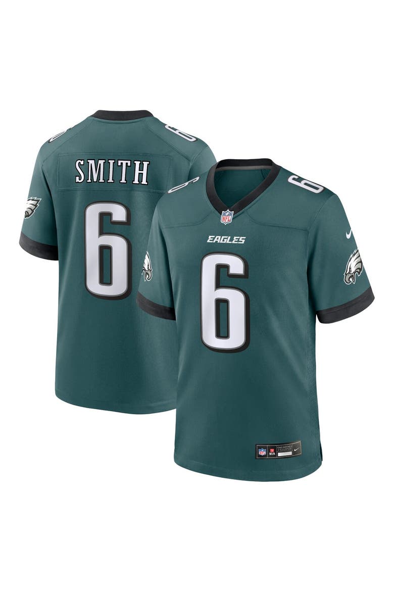 Men's Nike DeVonta Smith Midnight Green Philadelphia Eagles Team Game Jersey, Alternate, color, Green