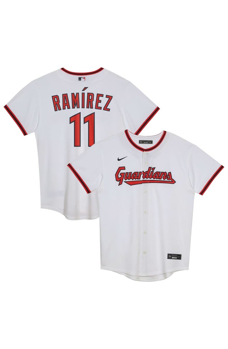 Nike Preschool Nike José Ramírez White Cleveland Guardians Home Player Jersey, Main, color, White