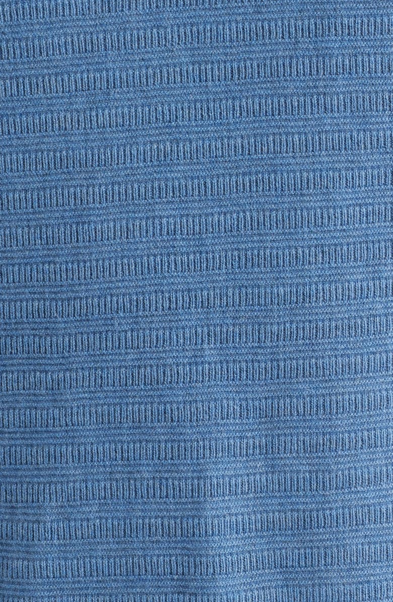 PS Paul Smith Ribbed Cotton Blend Polo Sweater, Alternate, color, Greyish Blue