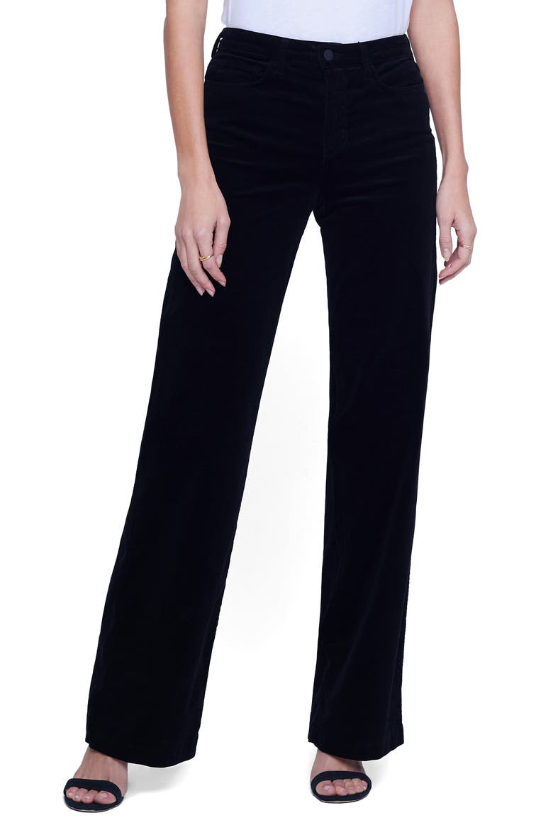 Clayton High Waist Straight Leg Pants, Main, color, NOIR