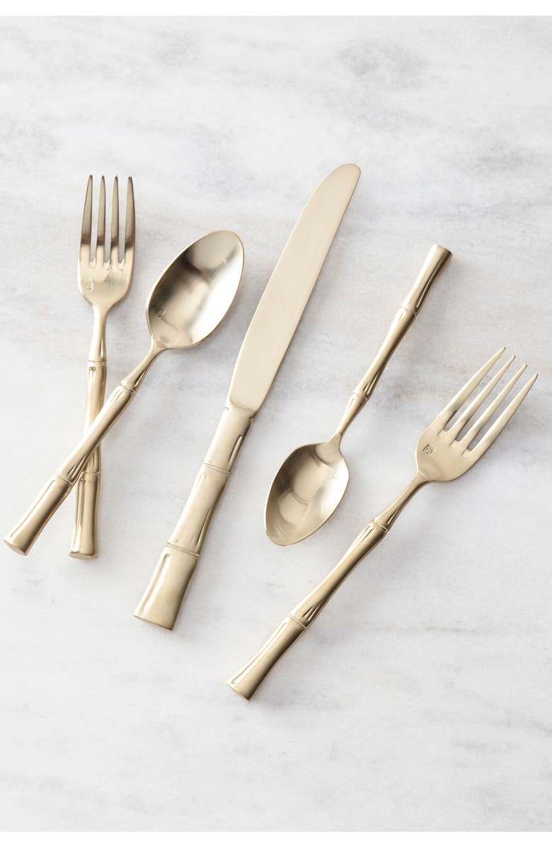 Fortessa Royal Pacific Brushed Champagne 5-Piece Place Setting, Alternate, color, 