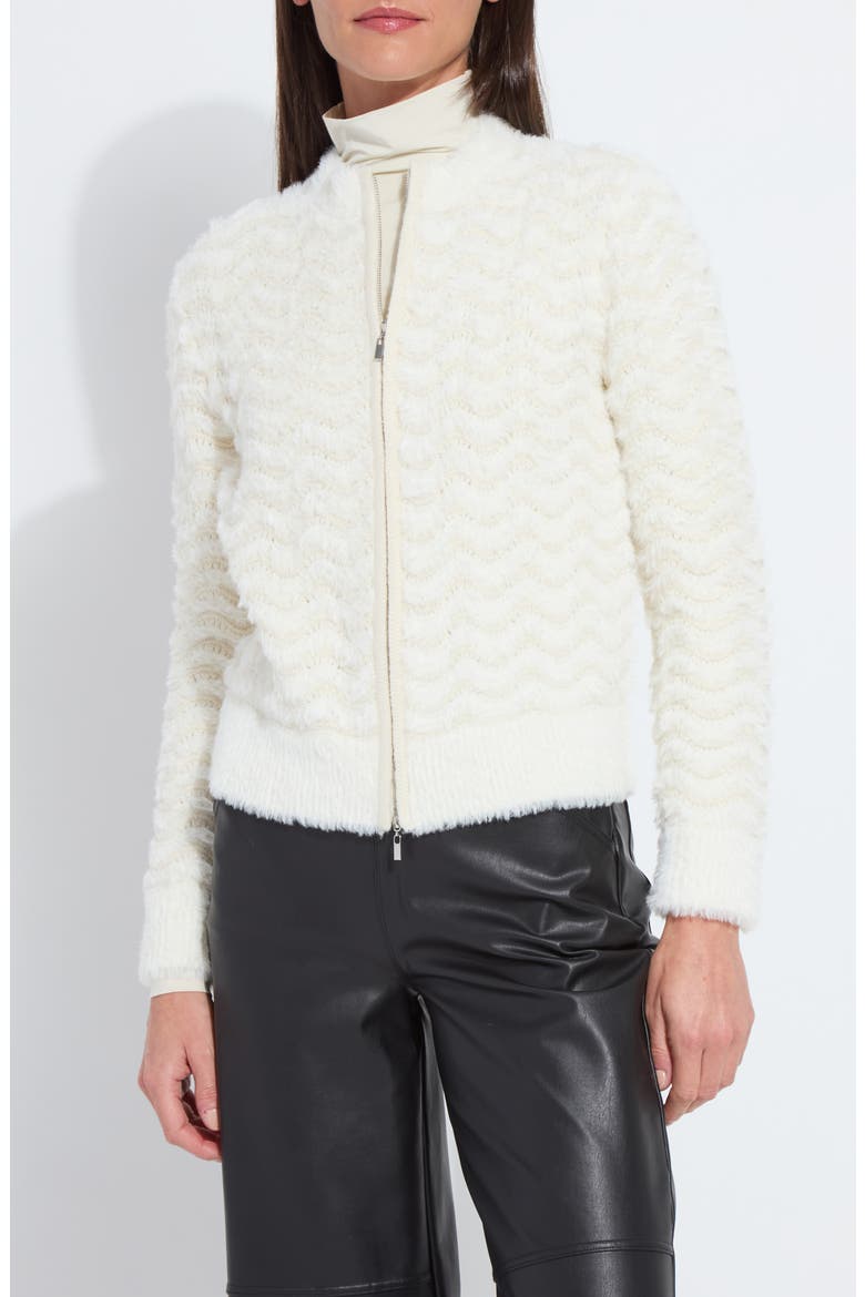 Ivanna Faux Fur Bomber Jacket, Main, color, SNOW WHITE
