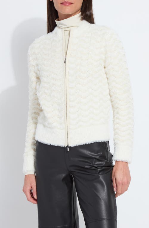 Lyssé Lysse Ivanna Faux Fur Bomber Jacket In White