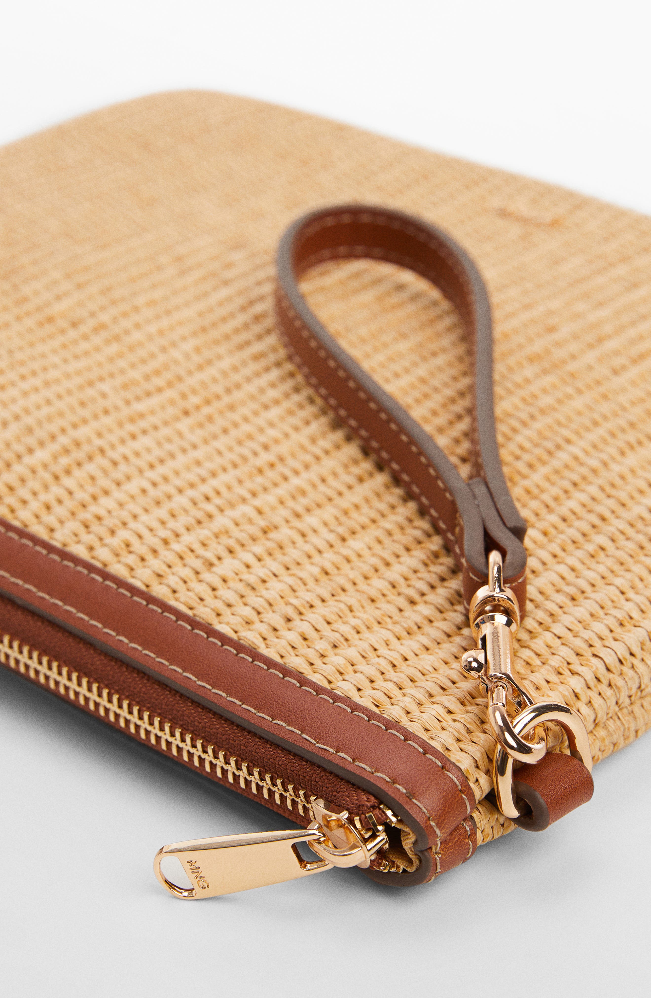 MANGO Woven Clutch, Alternate, color, 