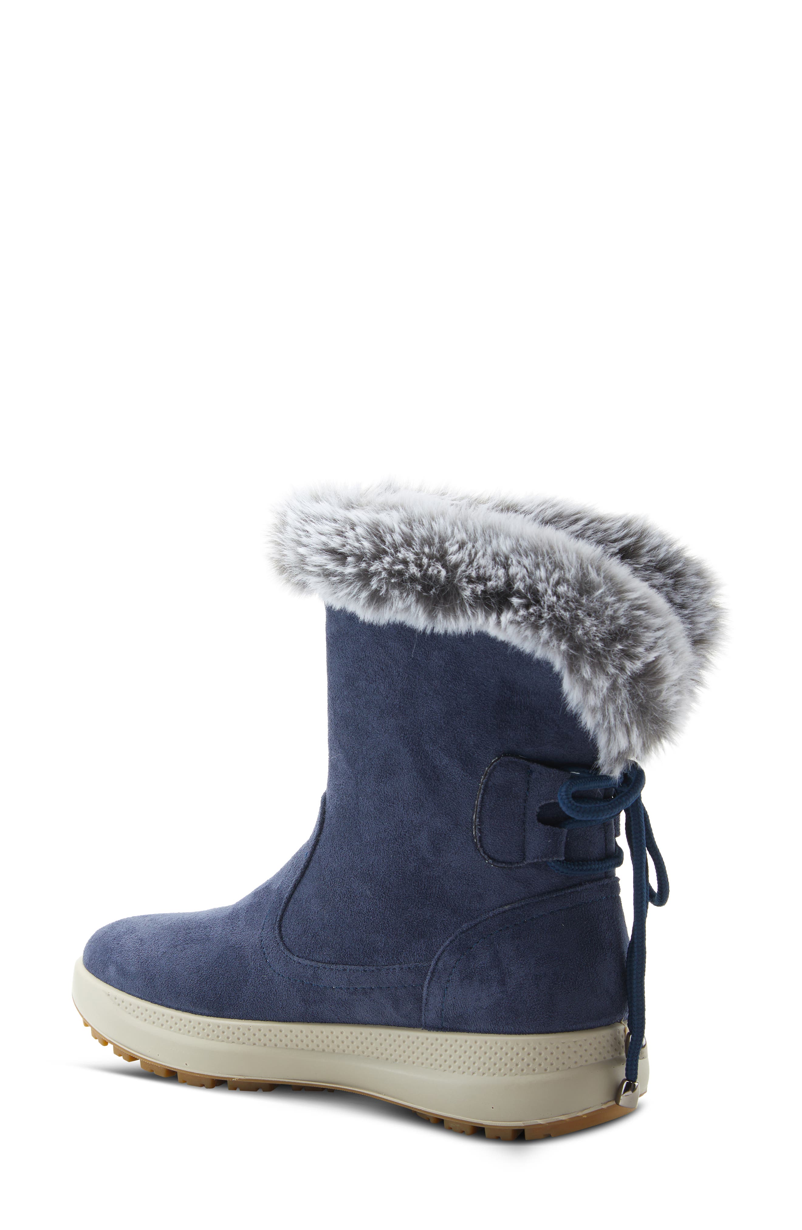 Flexus by Spring Step Snowbird Waterproof Faux Fur Trim Boot, Alternate, color, 