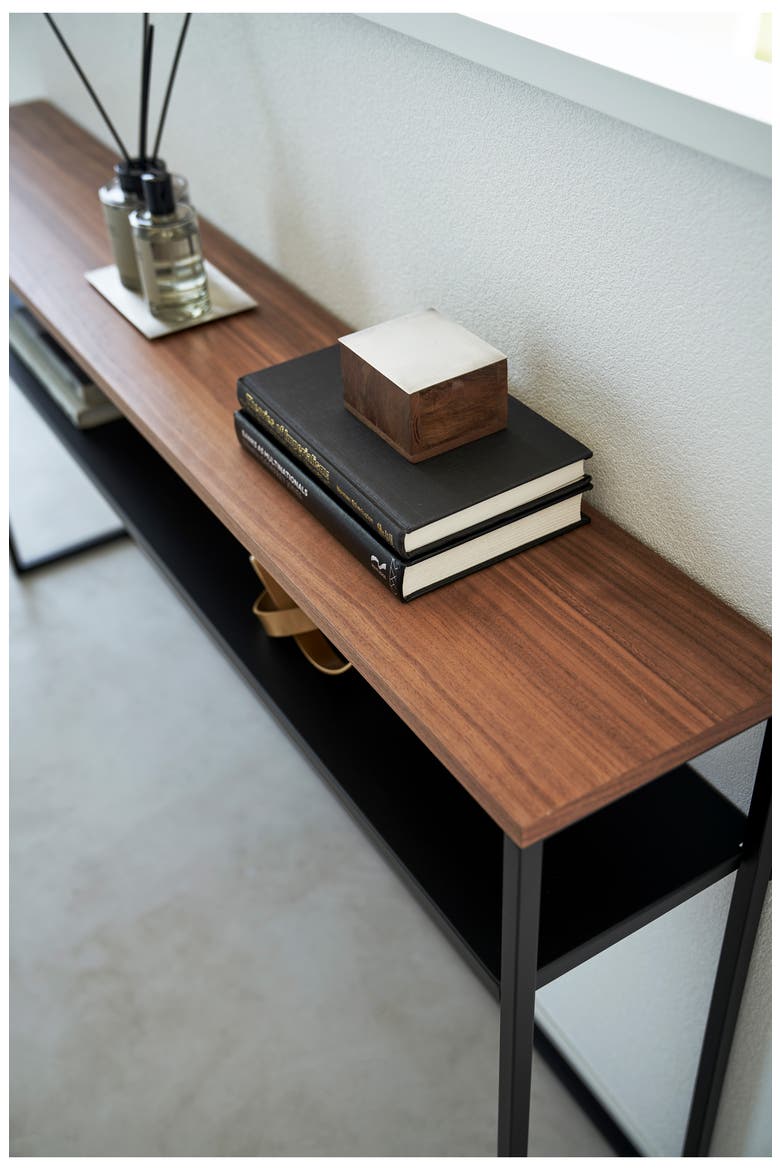 Long Console Table, Alternate, color, BLACK