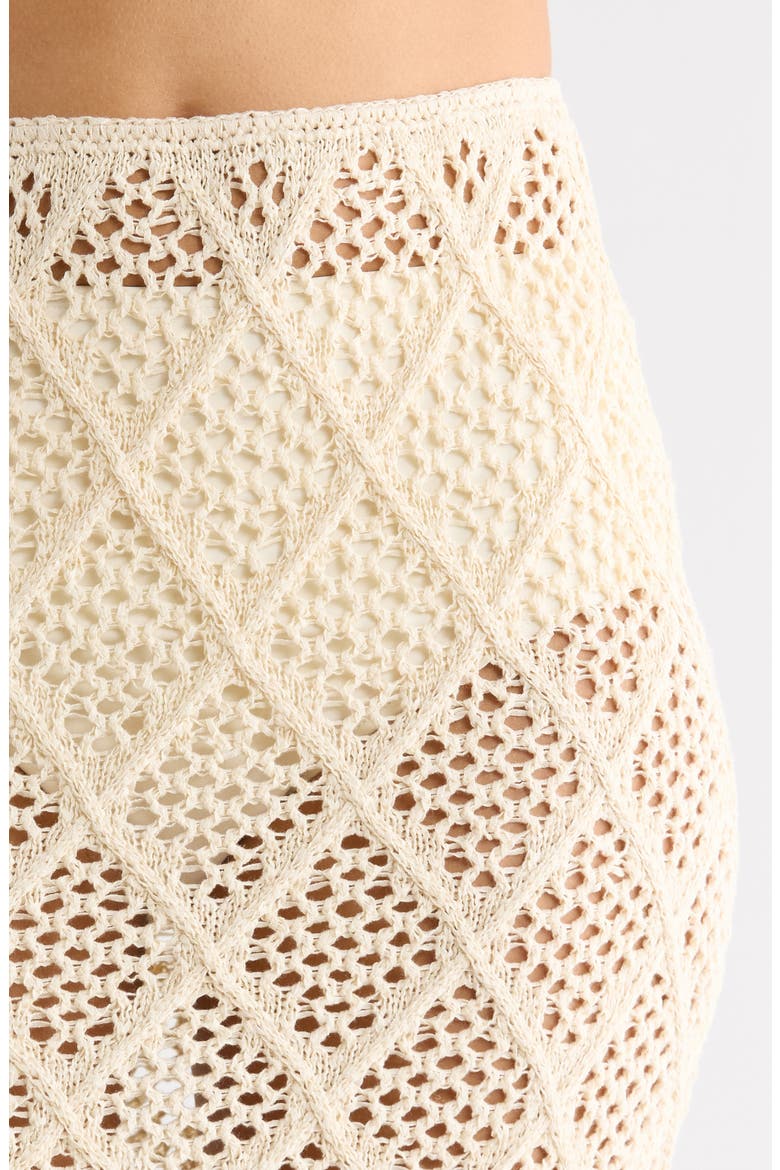 Lace Side Slit Cover-Up Maxi Skirt, Alternate, color, NATURAL