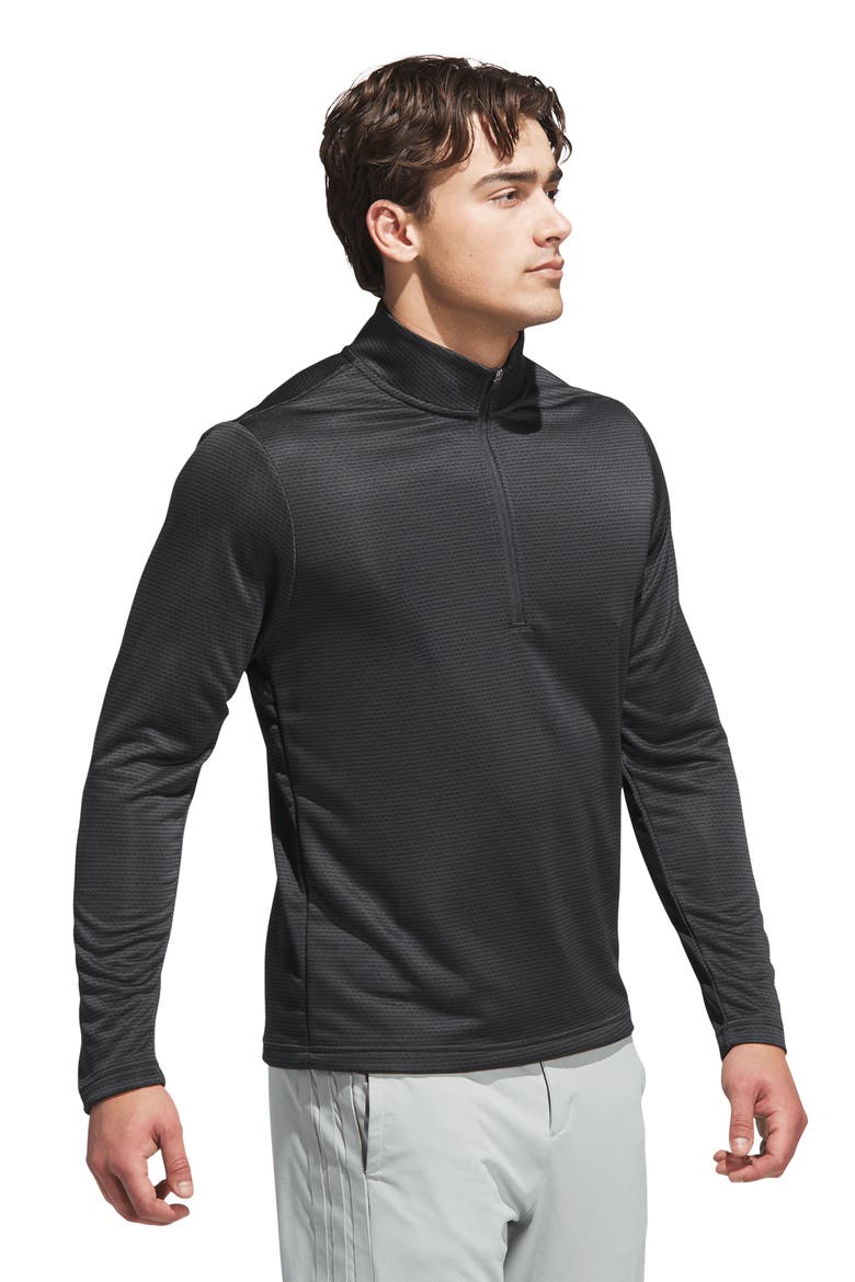Performance Print Quarter Zip Pullover, Alternate, color, CARBON