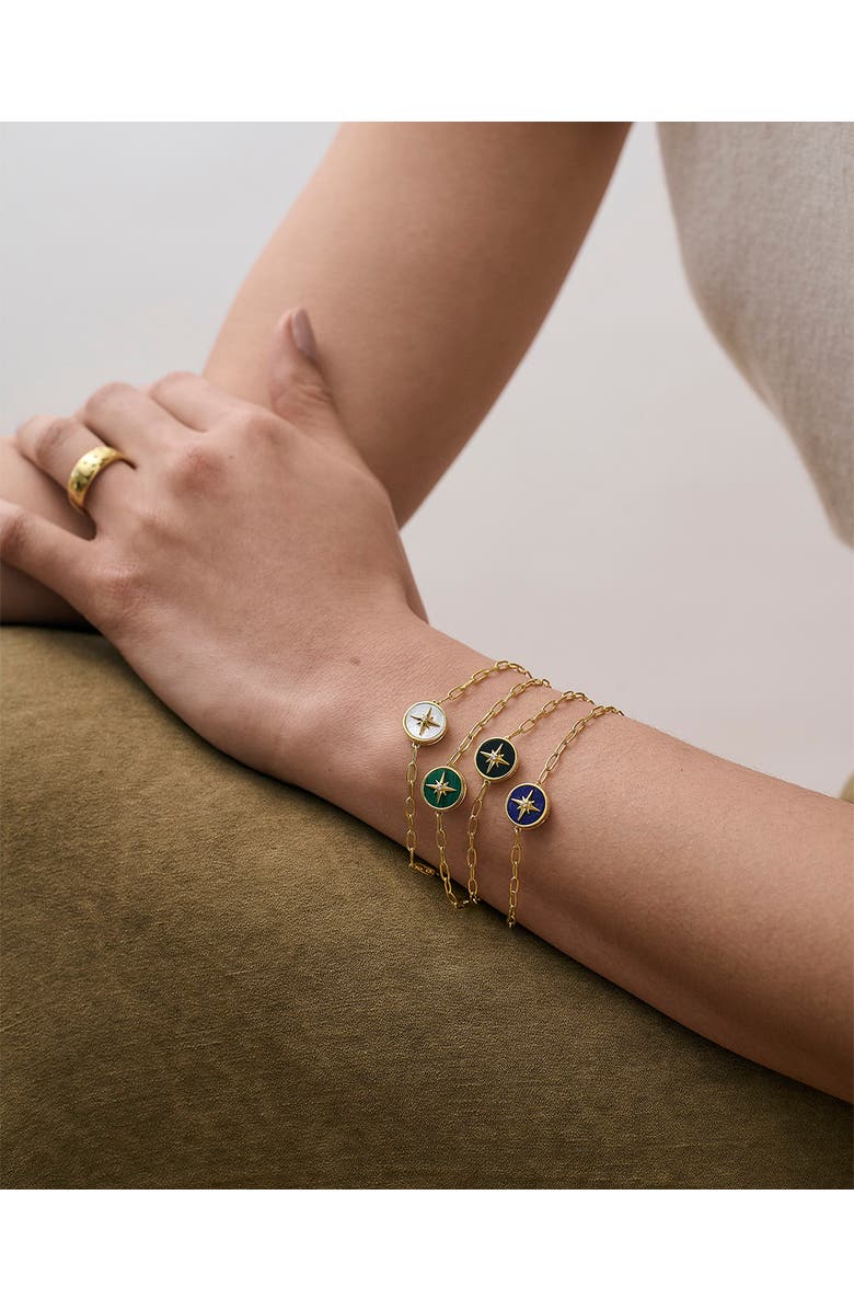 Astley Clarke Gold Polaris Mother of Pearl Locket Bracelet, Alternate, color, Mother Of Pearl