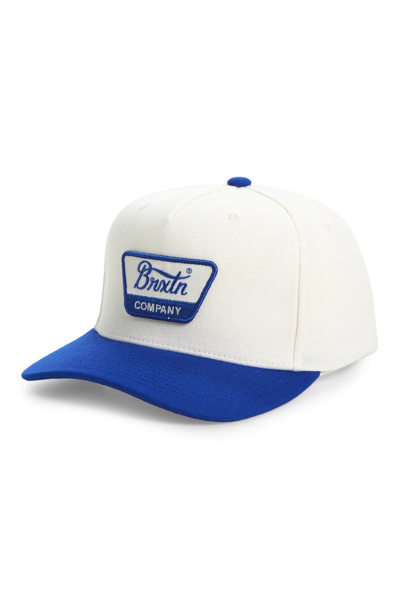 Linwood Snapback Baseball Cap, Main, color, ROYAL/ OFF WHITE