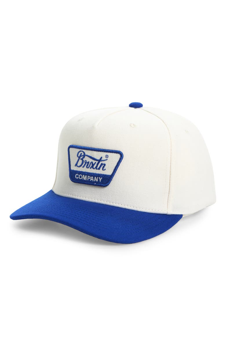 Brixton Linwood Snapback Baseball Cap, Main, color, Royal/ Off White