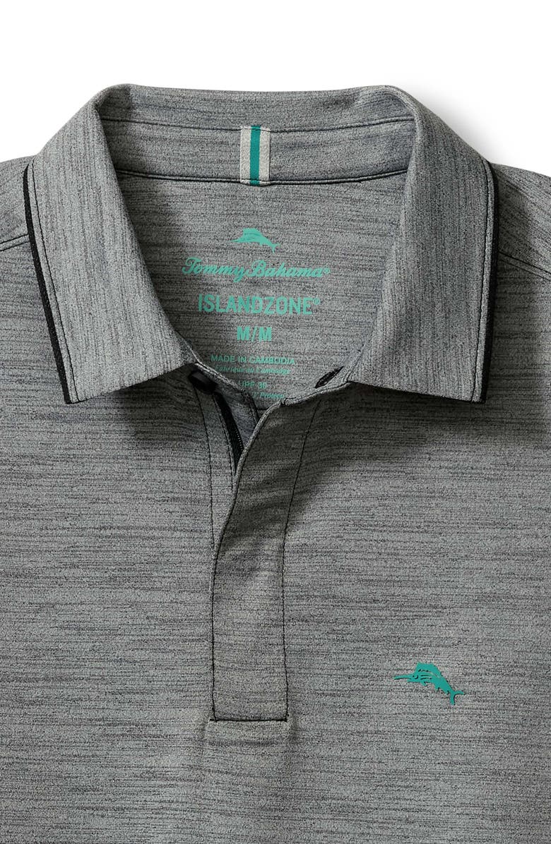 Tommy Bahama San Raphael IslandZone<sup>®</sup> Performance Half Zip Polo, Alternate, color, Washed Black