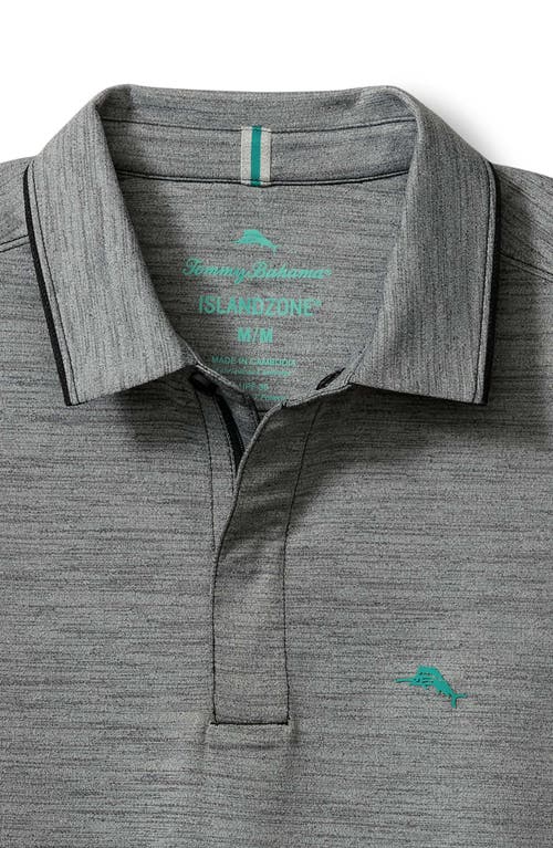 Tommy Bahama San Raphael Islandzone® Performance Half Zip Polo In Washed Black