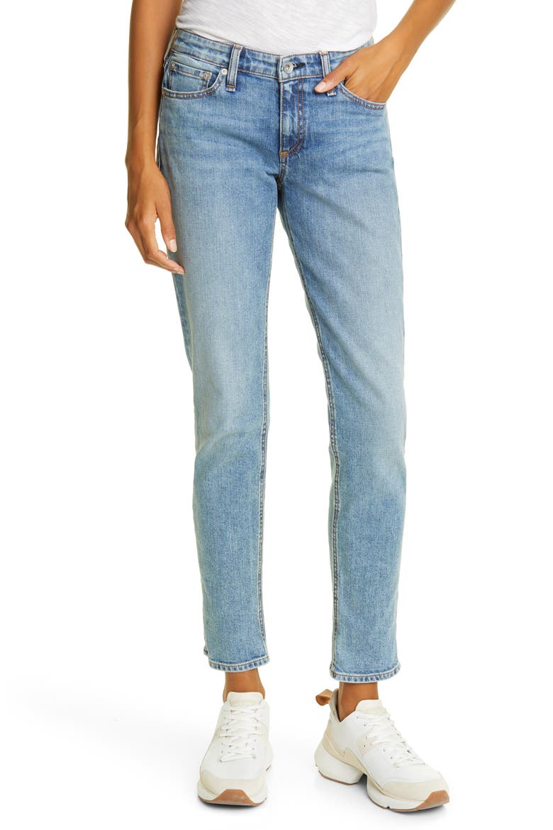 Dre Slim Boyfriend Jeans, Main, color, EDGE CLIFF