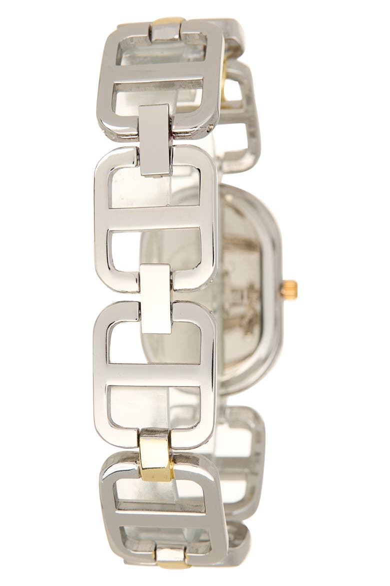 Logo Charm Bracelet Watch, 28mm, Alternate, color, TWO TONE