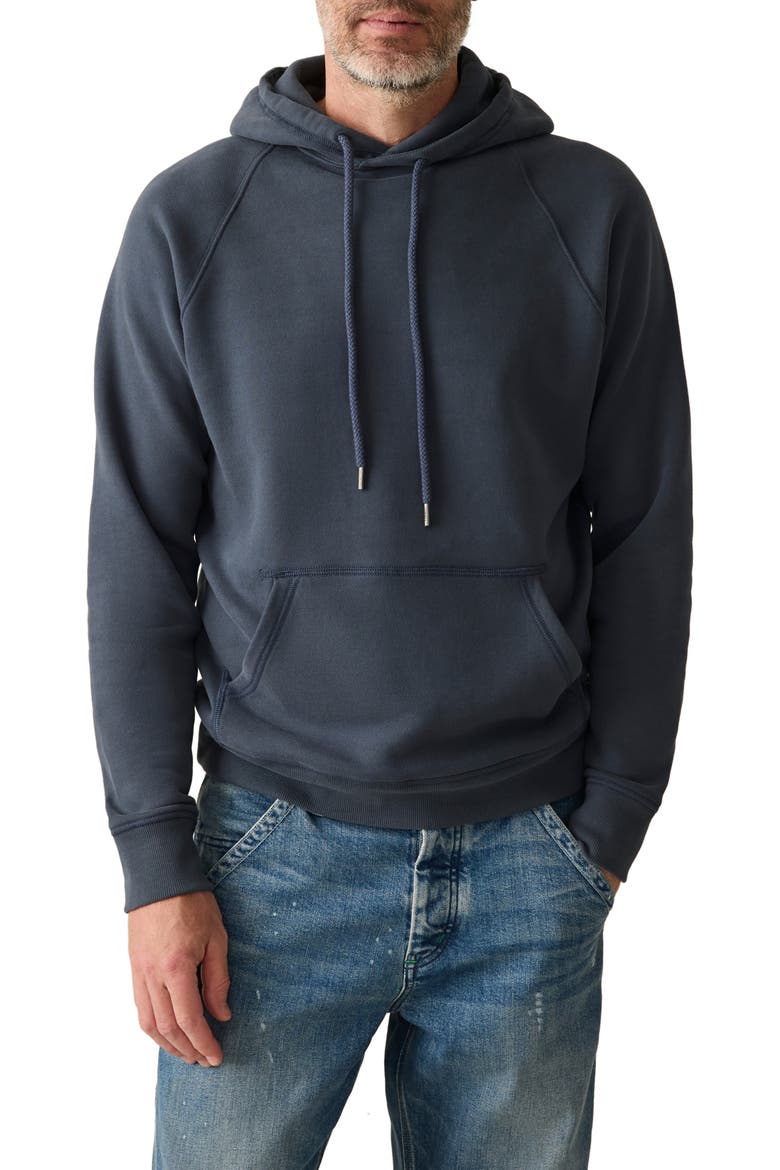 High Standard Organic Pima Cotton Blend Hoodie, Main, color, BLUE NIGHTS