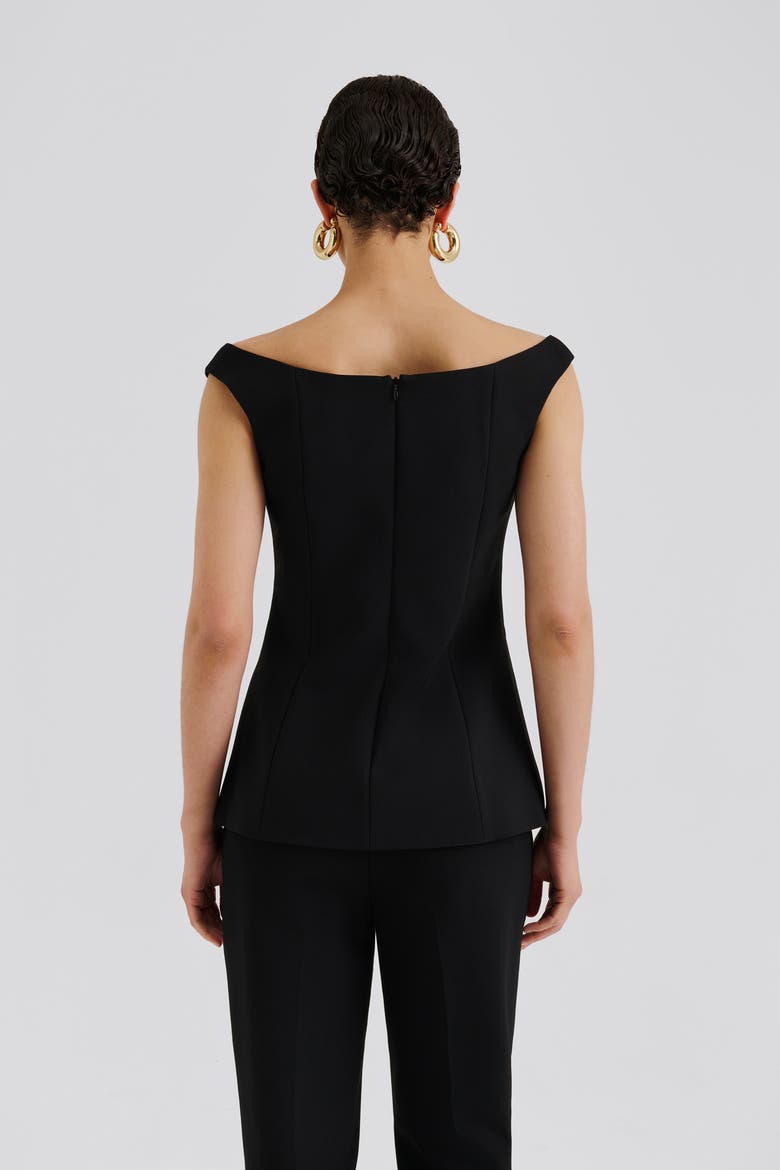 Diora Half Off Shoulder Top, Alternate, color, Black