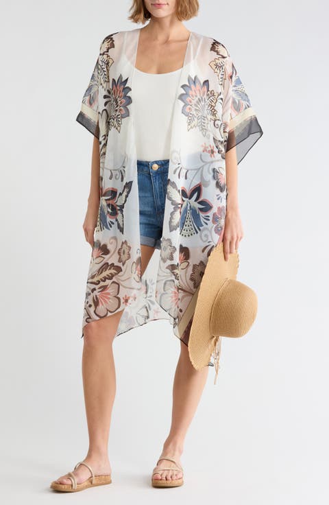 Folk Floral Duster & Hat Set