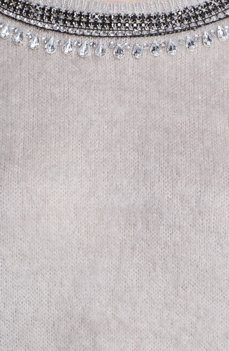 Hinge <sup>®</sup> Jewel Neck Textured Sweater, Alternate, color,