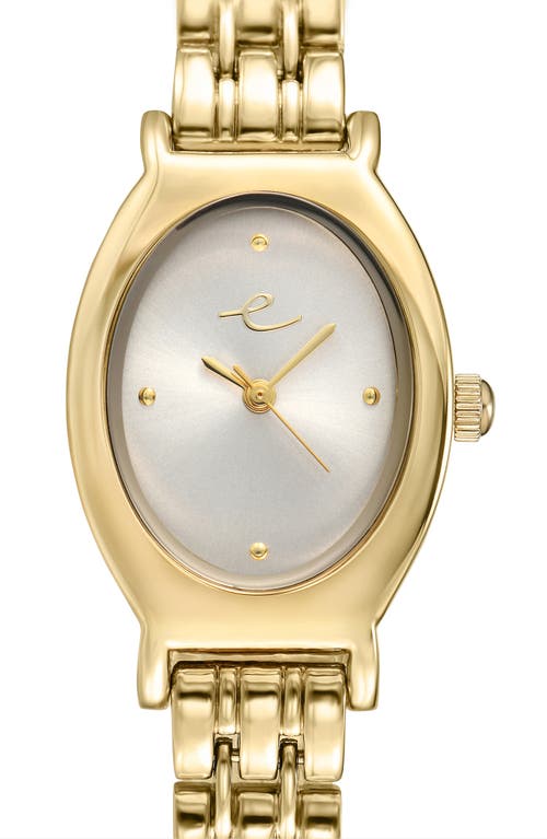 Ettika Classic Oval Dial Two-tone Bracelet Watch In Gold