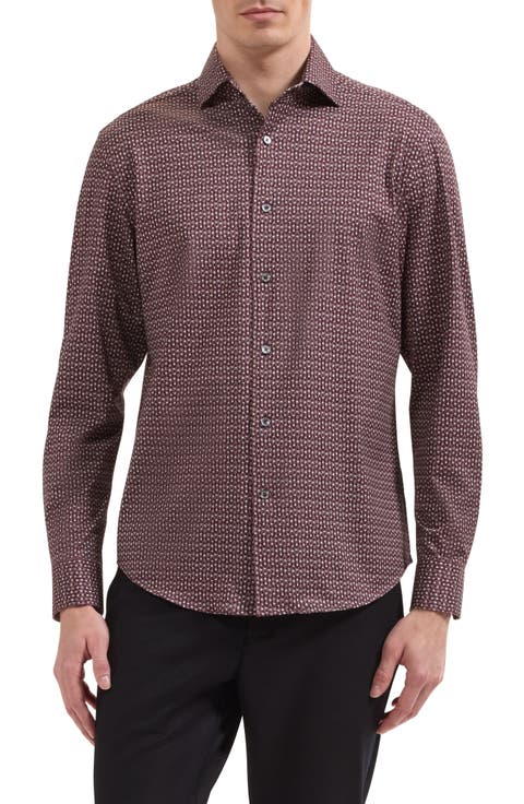 Devon OoohCotton® Geo Print Button-Up Shirt