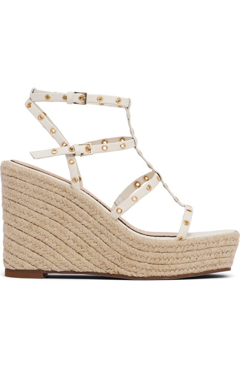 Cinq à Sept Norah Grommet Espadrille Wedge, Alternate, color, Ivory