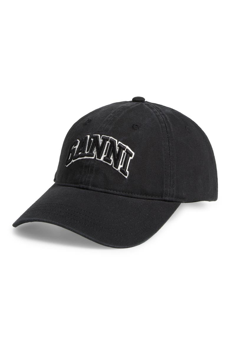 Washed Cotton Canvas Baseball Cap, Main, color, BLACK