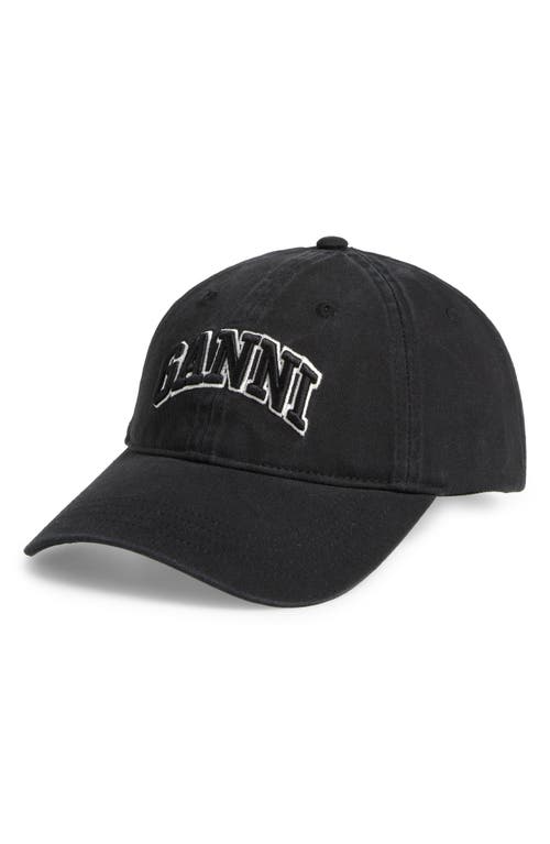 Ganni Baseballkappe Mit Logo-stickerei