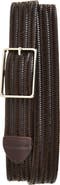 Open Edit Jesse Woven Stretch Leather Belt