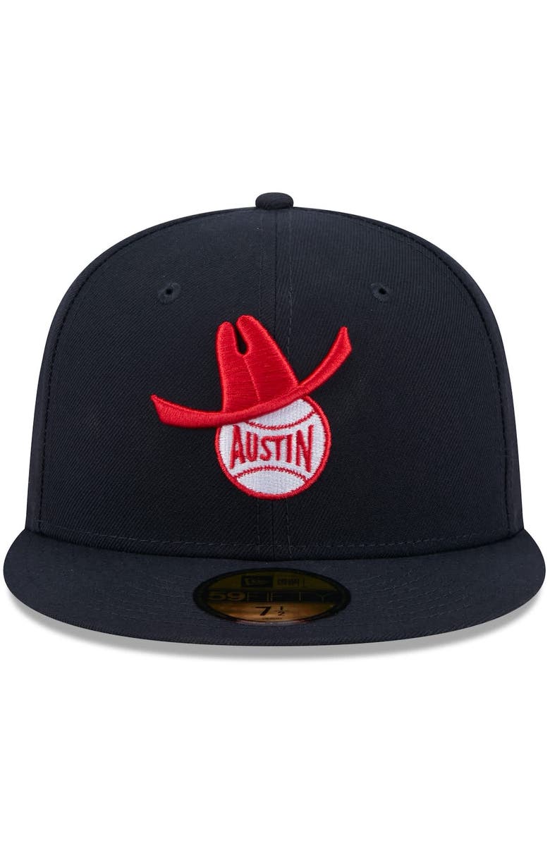 New Era Men's New Era  Navy Round Rock Express Theme Nights 59FIFTY Fitted Hat, Alternate, color, 