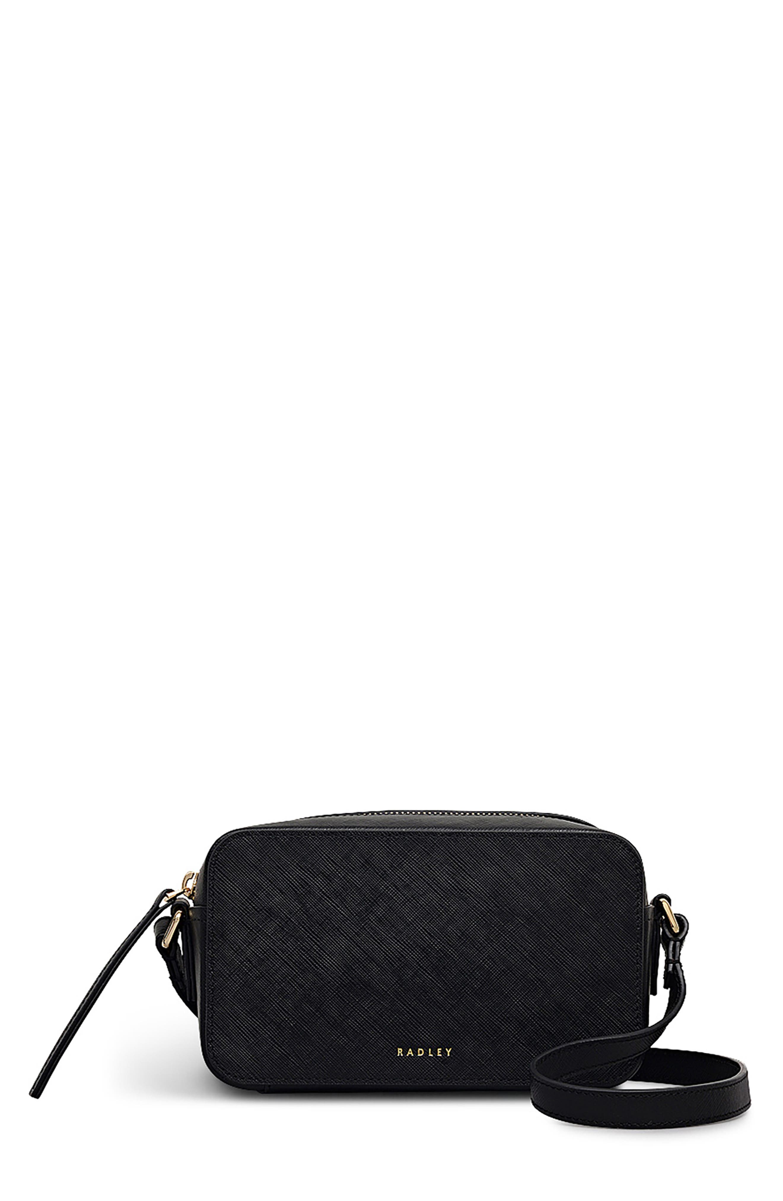 Radley Beech Row Mini Crossbody Bag, Main, color, Black