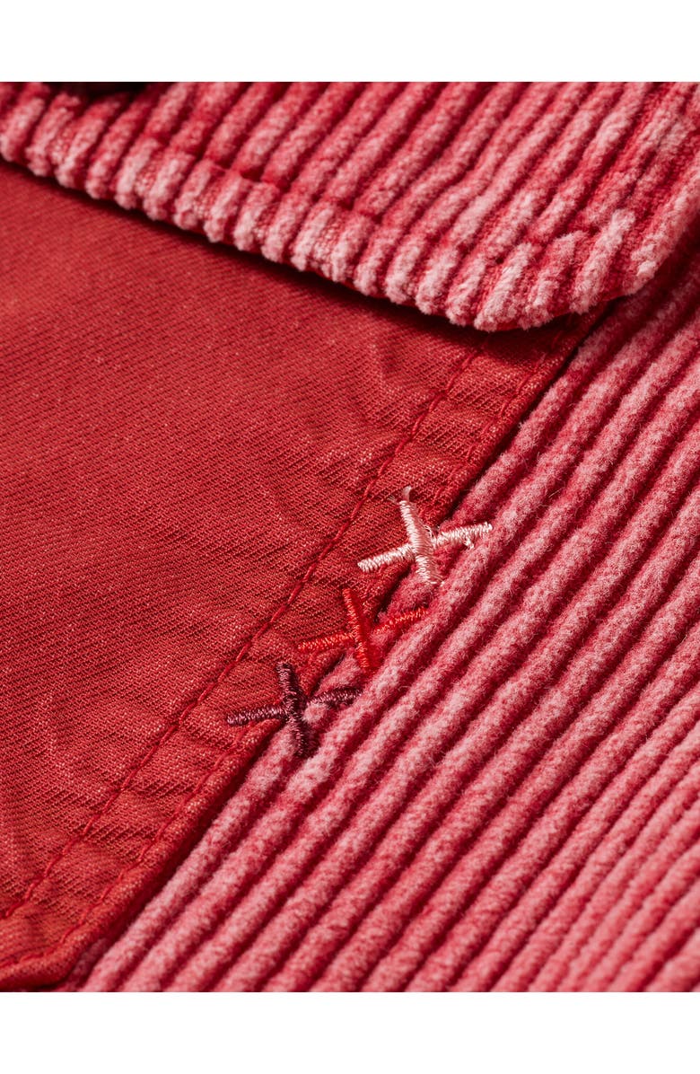 Scotch & Soda Washed Corduroy Worker Jacket, Alternate, color, Dusty Red