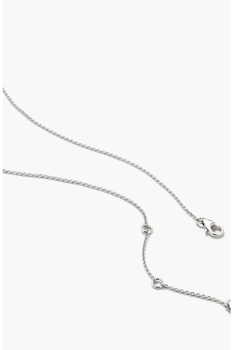 Floating Lab Grown Sapphire Necklace, Alternate, color, Silver