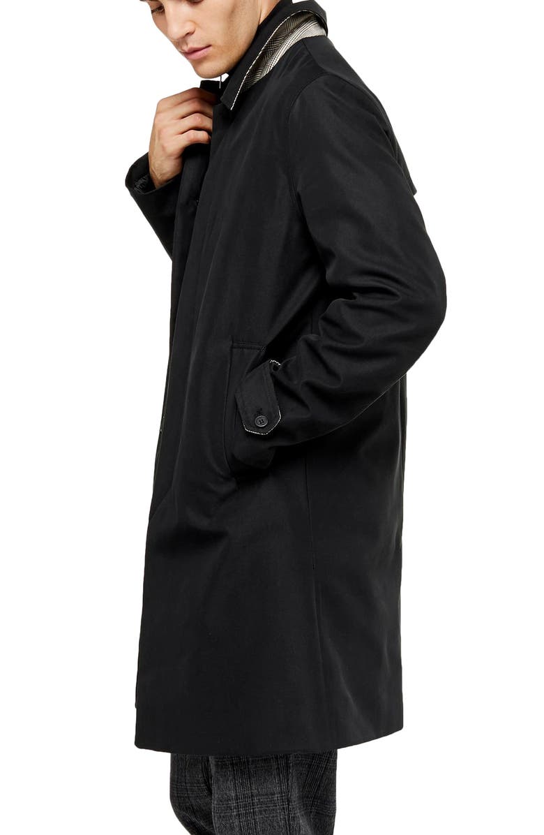 Topman Fred Classic Fit Twill Car Coat, Alternate, color, 