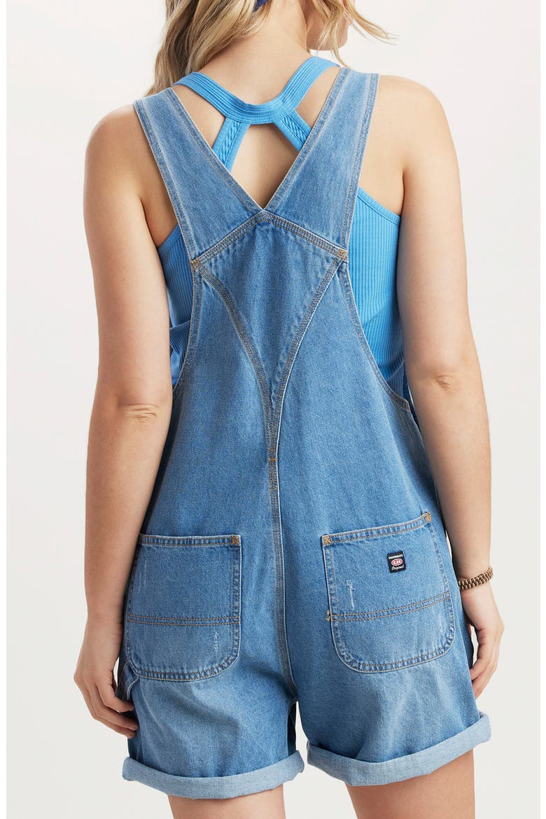 Mario Denim Shortalls, Alternate, color, COVE