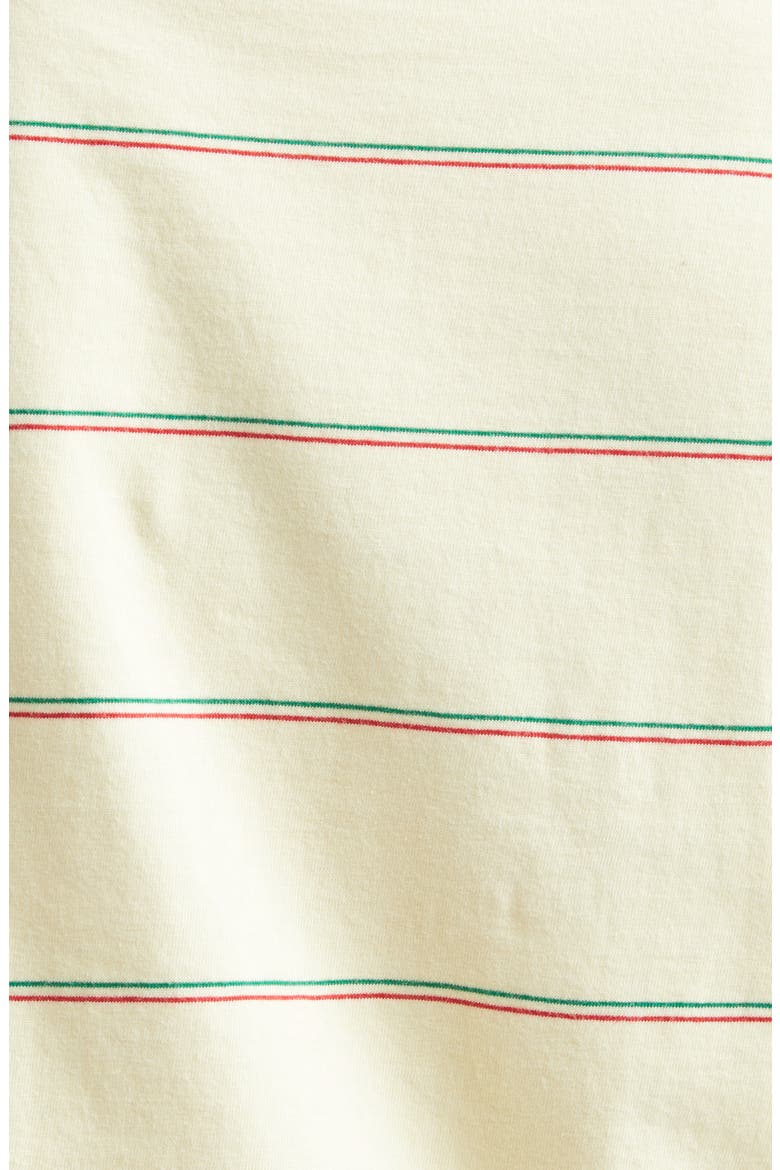 Summertime Stripe Cotton T-Shirt, Alternate, color, YELLOW MULTI