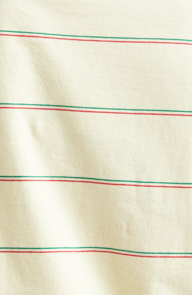 Bode Summertime Stripe Cotton T-Shirt, Alternate, color, Yellow Multi