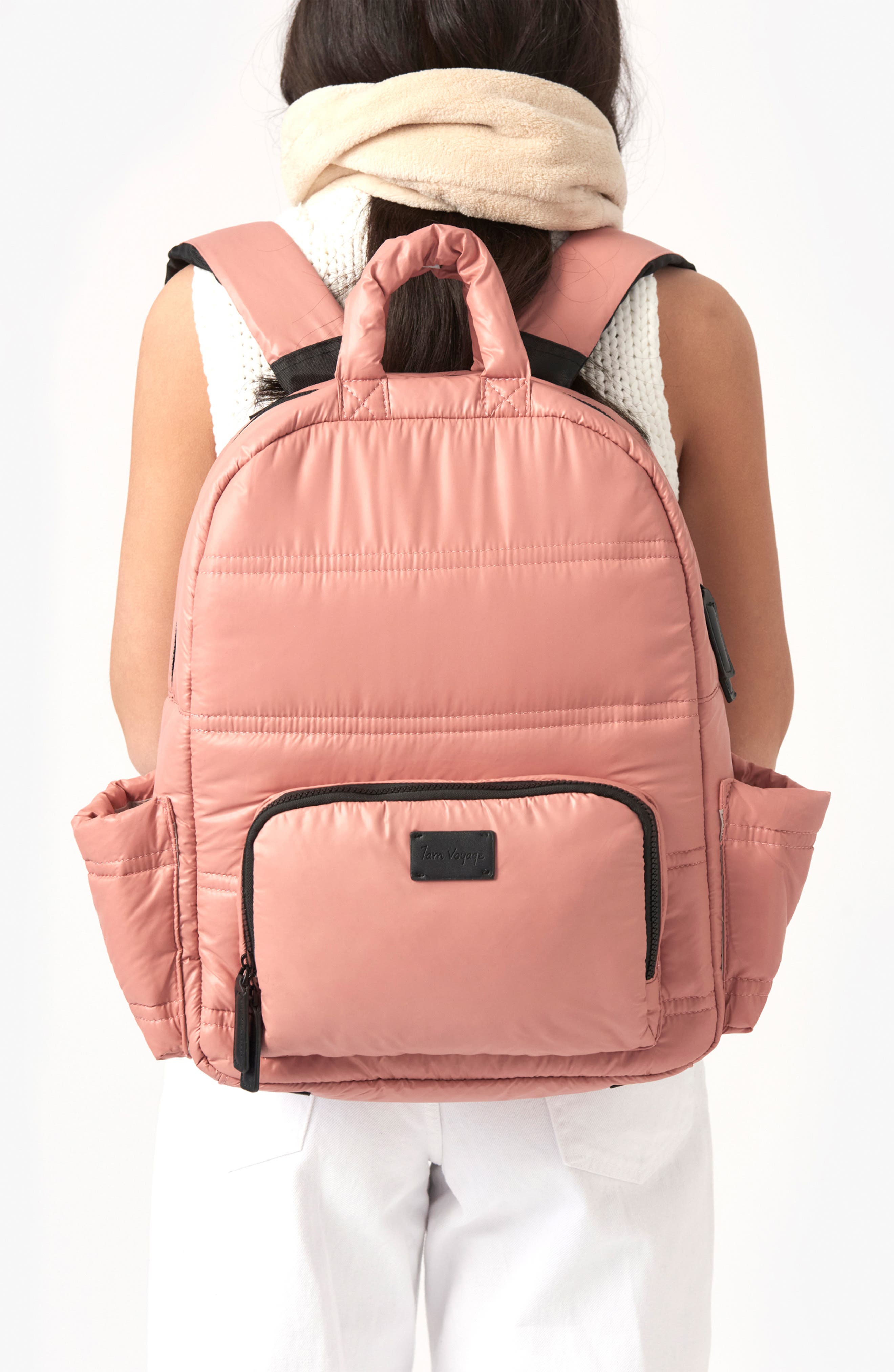 7 A.M. Enfant BK718 Diaper Backpack, Alternate, color, Rose Dawn