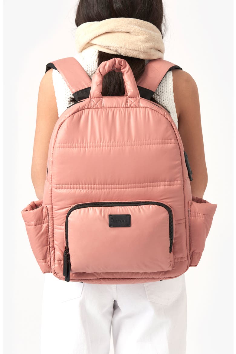 BK718 Diaper Backpack, Alternate, color, ROSE DAWN
