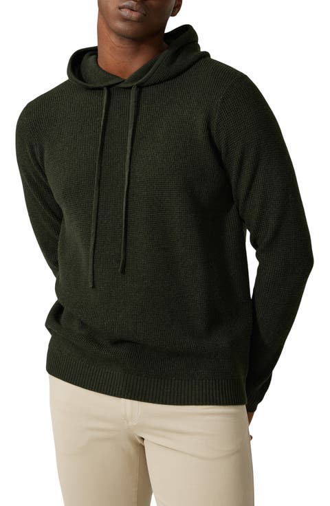 Waffle Knit Merino Wool Hoodie