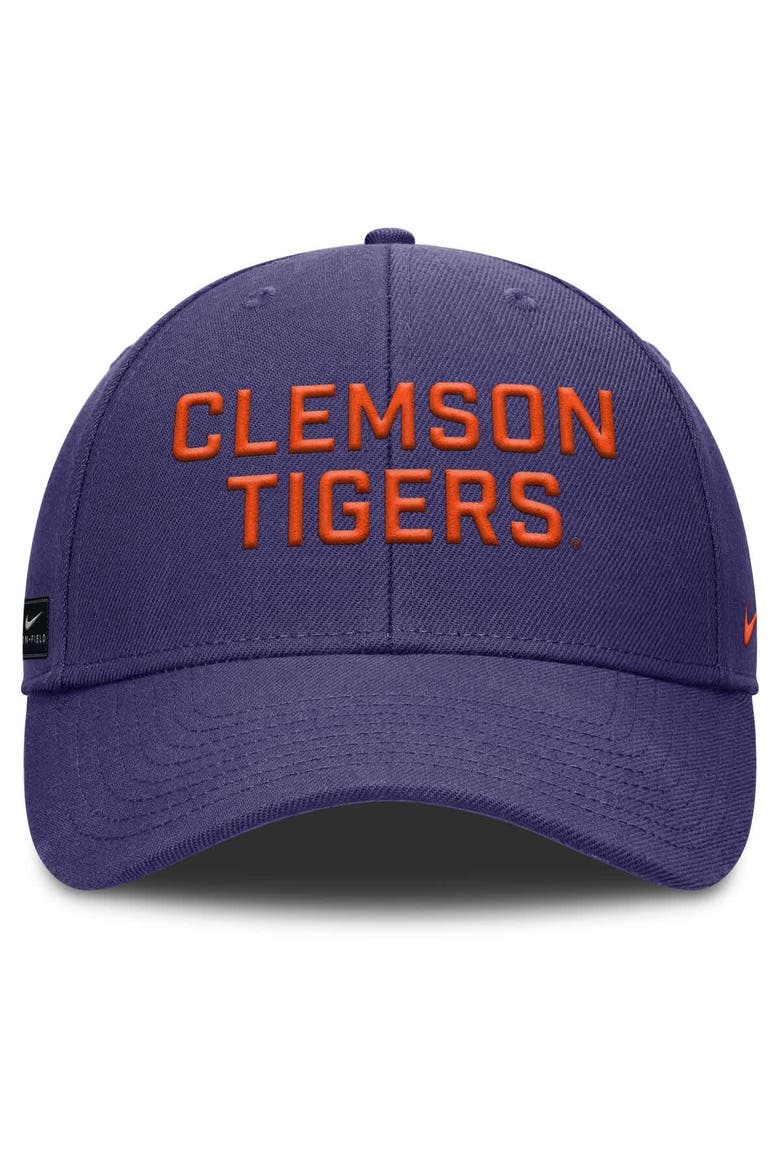 Men's Nike  Purple Clemson Tigers Rise Practice Adjustable Hat, Alternate, color, Purple
