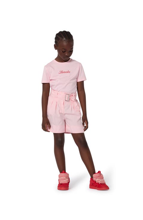 Kids Short Sleeve T-Shirt Dress In Cotton