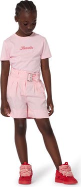 Lanvin Kids Short Sleeve T-Shirt Dress In Cotton