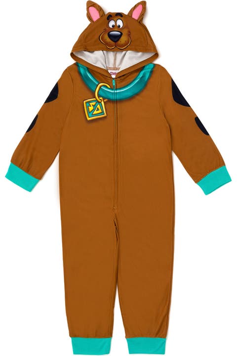 Scooby Doo Fleece Hooded One Piece Pajama