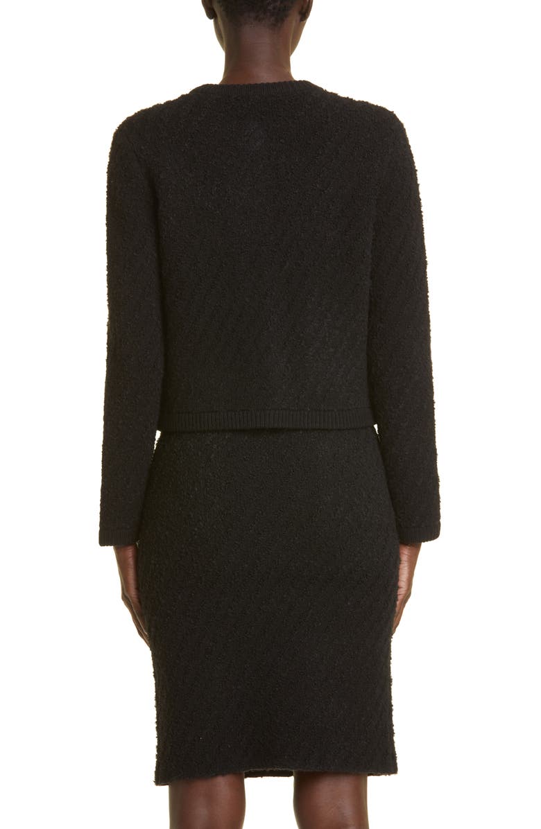 St. John Collection Bouclé Pocket Cardigan, Alternate, color,