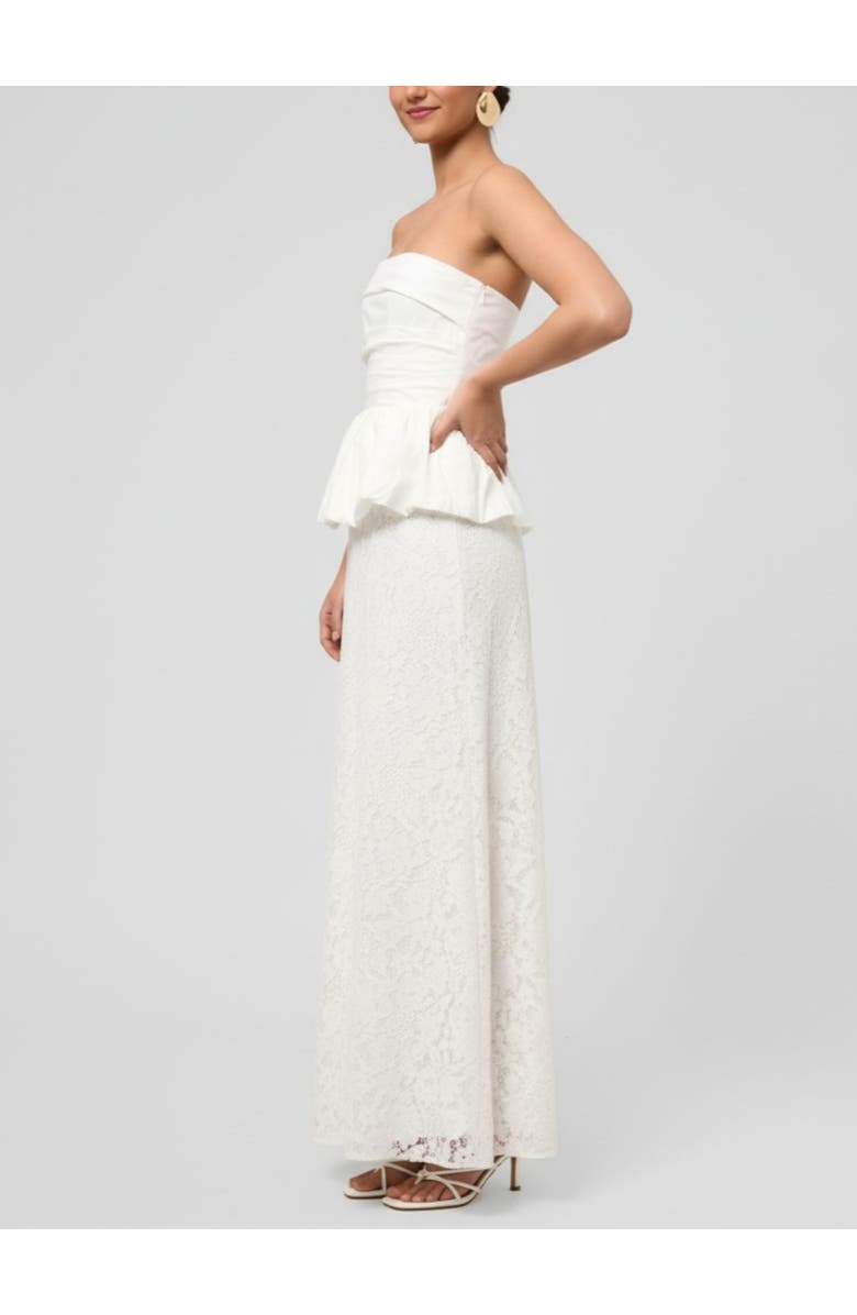 RACHEL Rachel Roy Odette Strapless Maxi Dress, Alternate, color, White