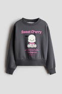 H&M Brushed-Inside Sweatshirt With Printed Motif