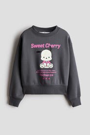 H&M Brushed-Inside Sweatshirt With Printed Motif