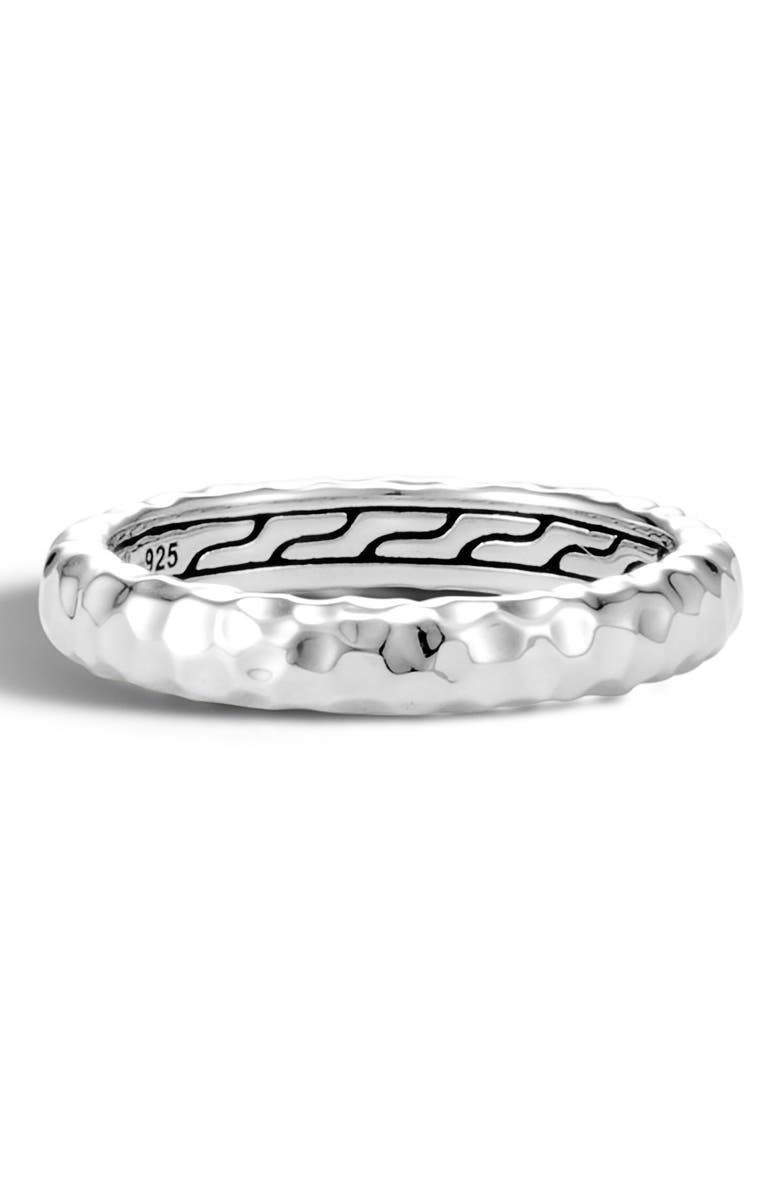 John Hardy Hammered 3.5mm Band Ring, Alternate, color,